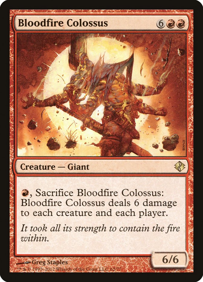Bloodfire Colossus [Duel Decks: Venser vs. Koth] - Evolution TCG
