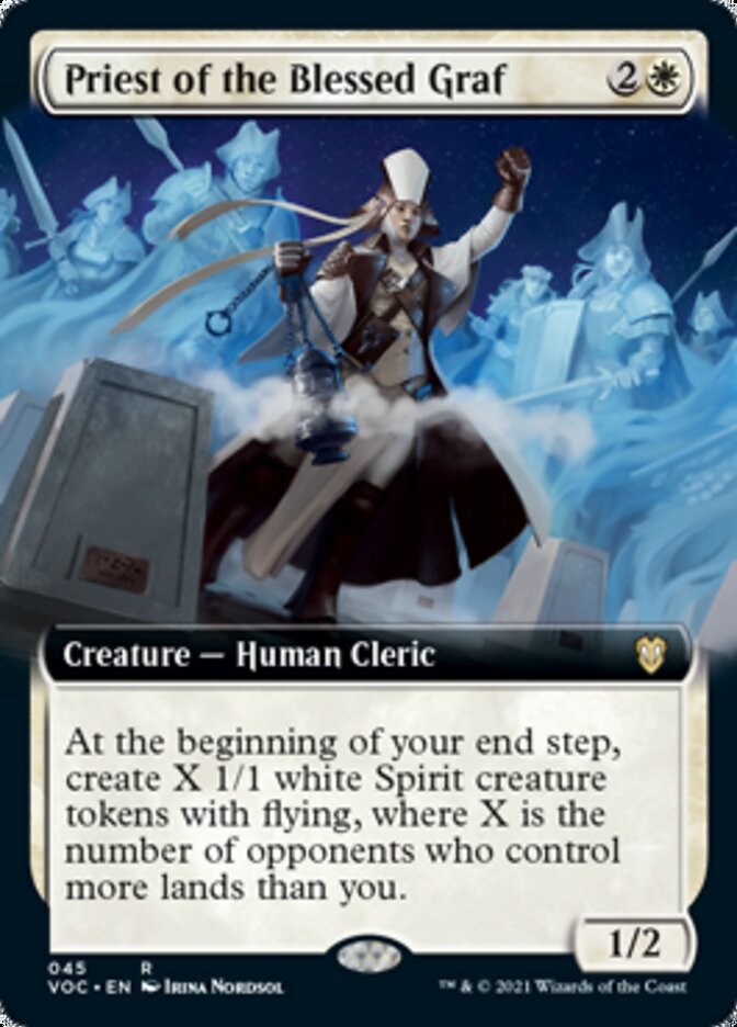 Priest of the Blessed Graf (Extended Art) [Innistrad: Crimson Vow Commander] - Evolution TCG