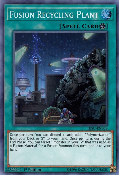 Fusion Recycling Plant [HISU-EN058] Super Rare - Evolution TCG