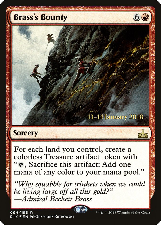 Brass's Bounty [Rivals of Ixalan Prerelease Promos] - Evolution TCG