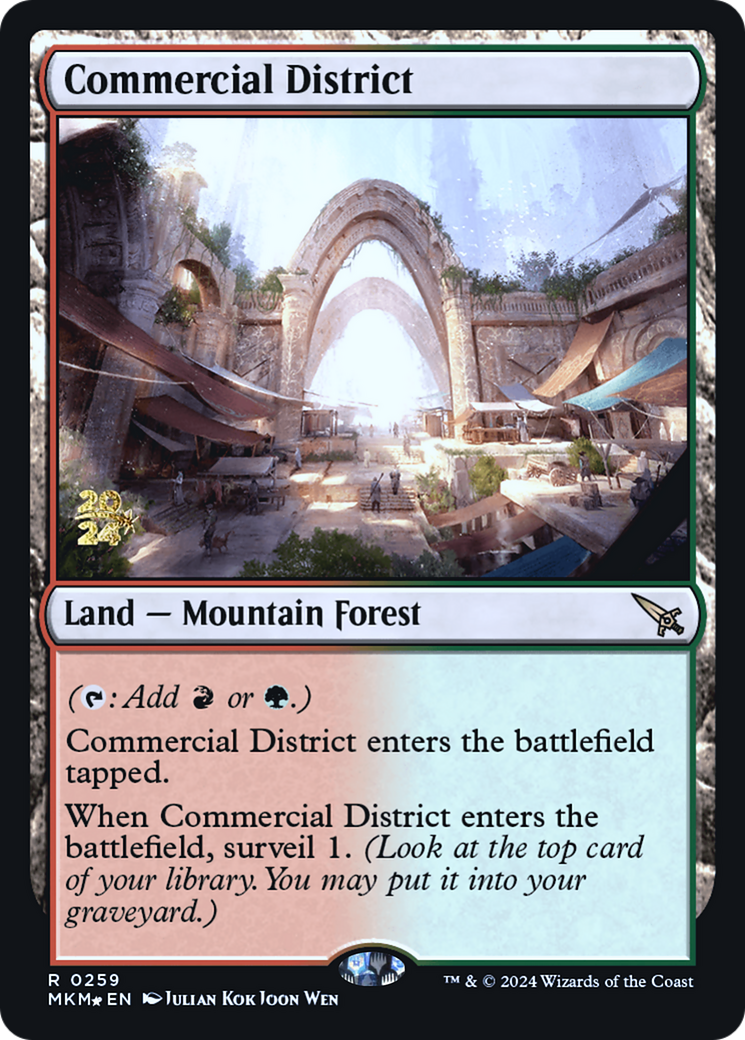 Commercial District [Murders at Karlov Manor Prerelease Promos] - Evolution TCG