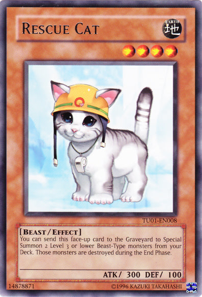 Rescue Cat [TU01-EN008] Rare - Evolution TCG