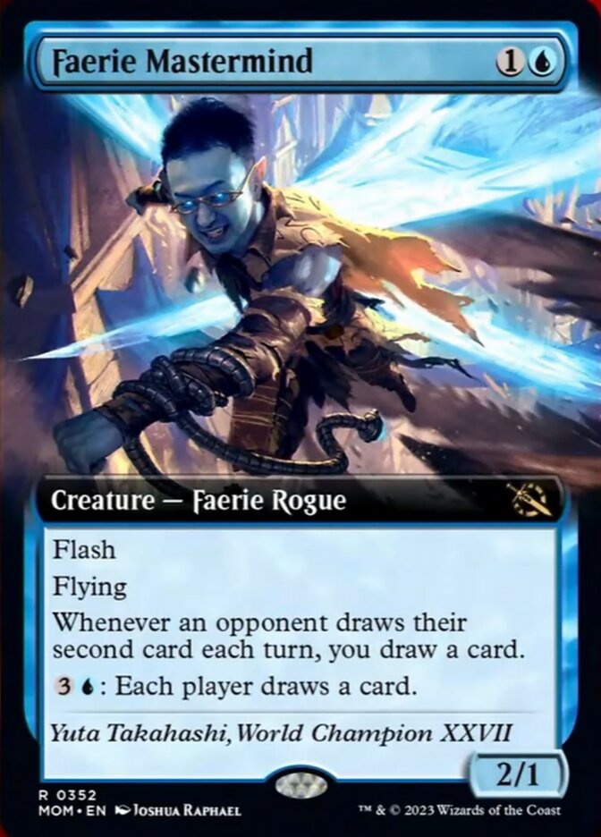 Faerie Mastermind (Extended Art) [March of the Machine] - Evolution TCG