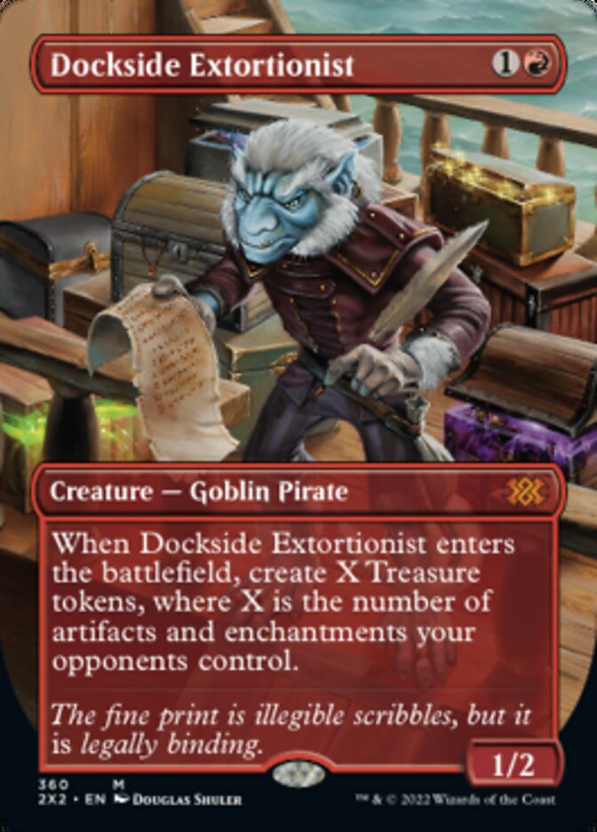 Dockside Extortionist (Borderless Alternate Art) [Double Masters 2022] - Evolution TCG
