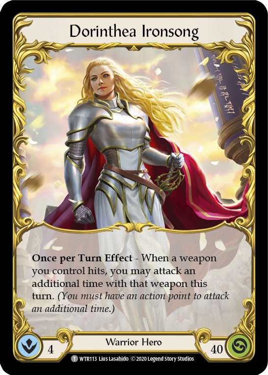 Anothos // Dorinthea Ironsong [U-WTR040 // U-WTR113] (Welcome to Rathe Unlimited)  Unlimited Normal - Evolution TCG
