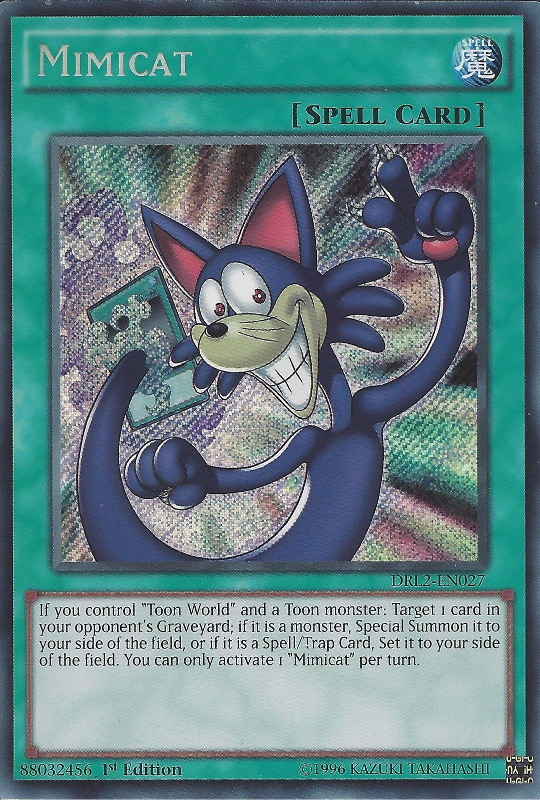 Mimicat [DRL2-EN027] Secret Rare - Evolution TCG