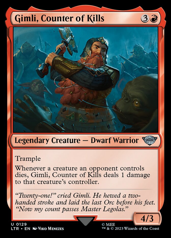 Gimli, Counter of Kills [The Lord of the Rings: Tales of Middle-Earth] - Evolution TCG