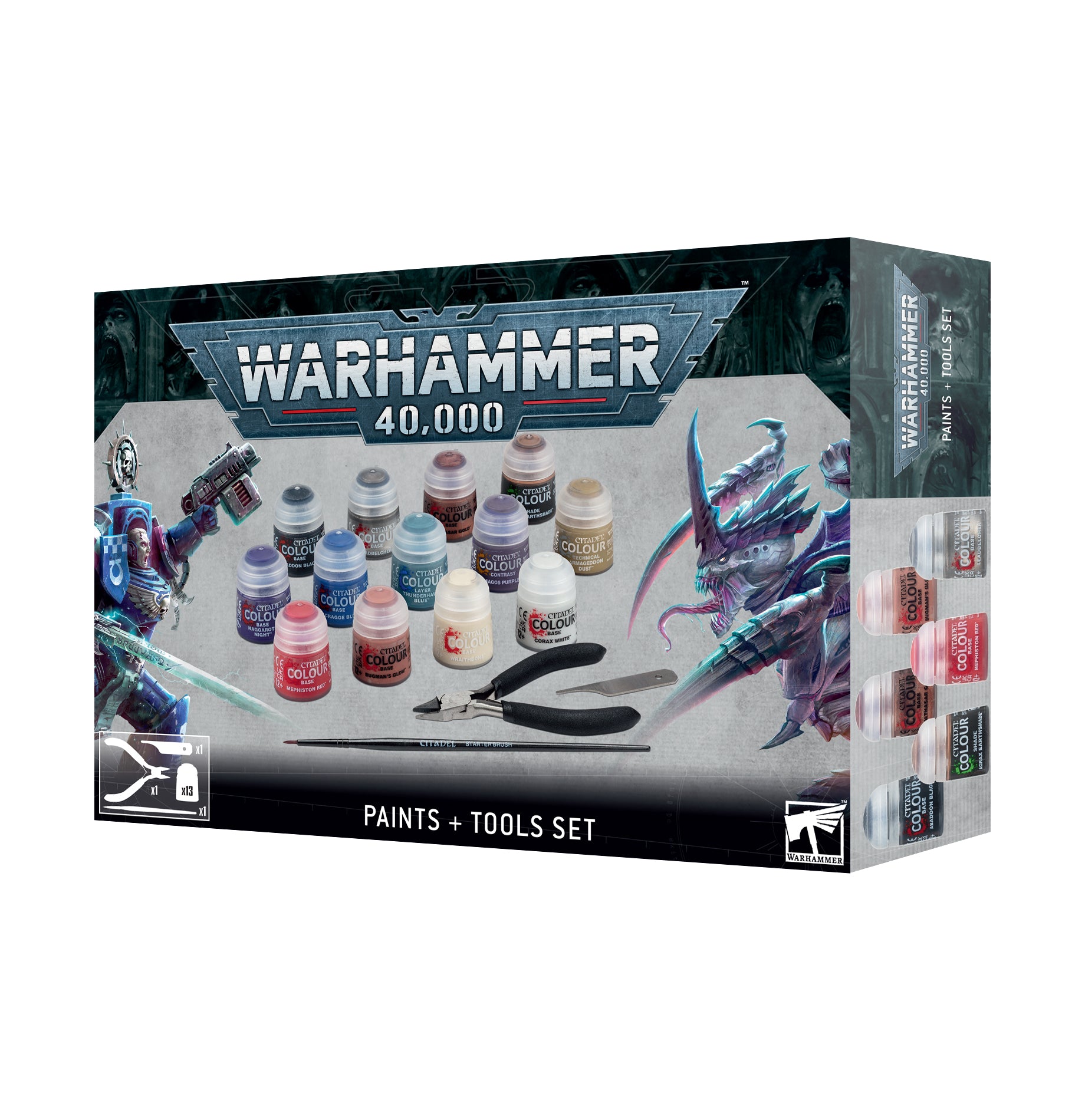 Warhammer Tyranids: Termagants and Ripper Swarm + Paints Set