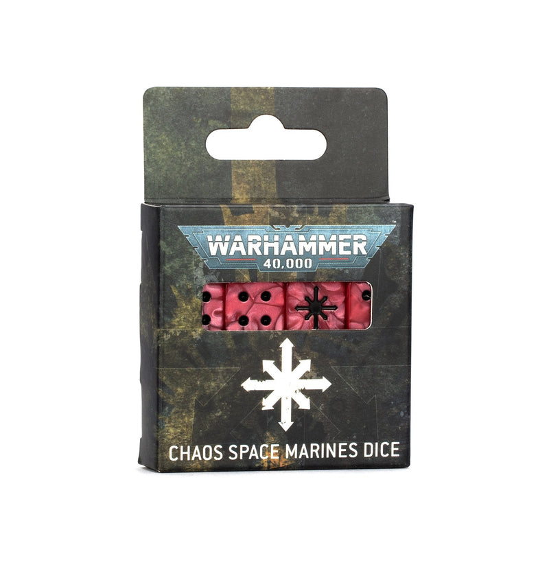Warhammer 40,000: Chaos Space Marines - Dice Set [Pre-Order Releases 05-25-2024] - Evolution TCG