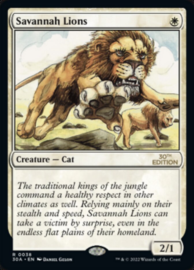 Savannah Lions [30th Anniversary Edition] - Evolution TCG