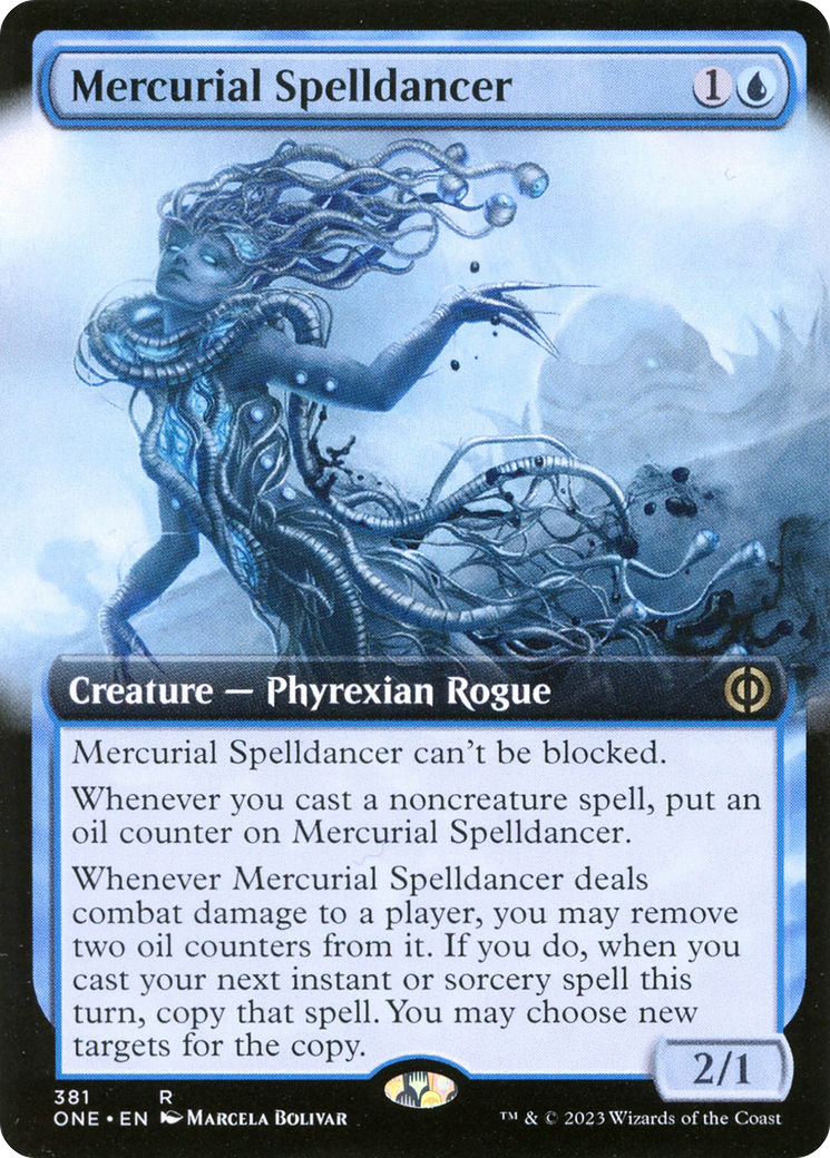 Mercurial Spelldancer (Extended Art) [Phyrexia: All Will Be One] - Evolution TCG