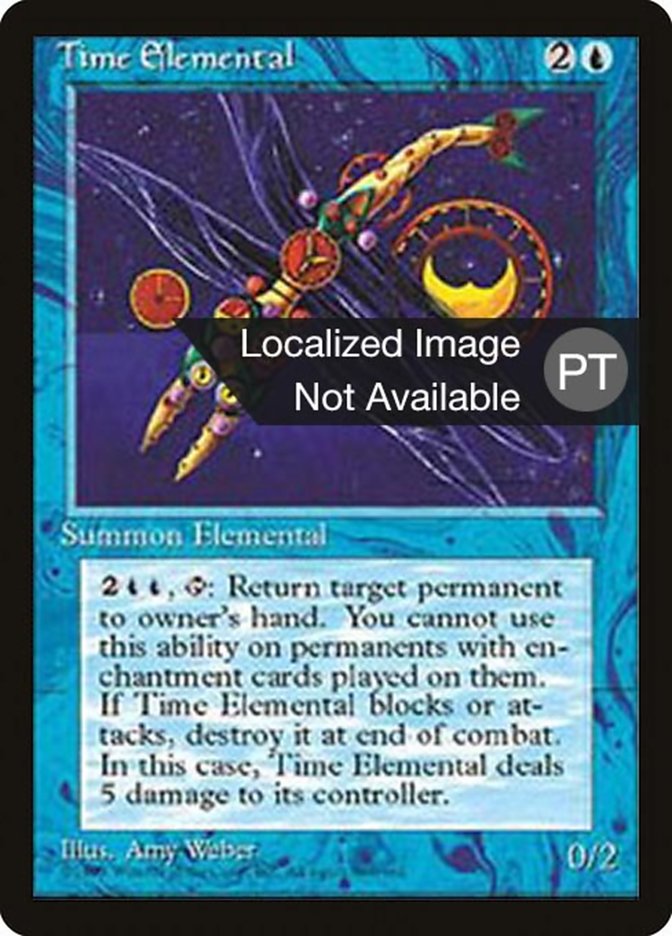 Time Elemental [Fourth Edition (Foreign Black Border)] - Evolution TCG