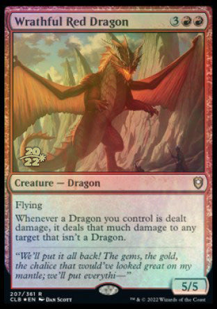 Wrathful Red Dragon [Commander Legends: Battle for Baldur's Gate Prerelease Promos] - Evolution TCG