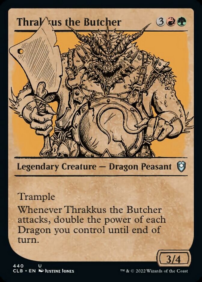 Thrakkus the Butcher (Showcase) [Commander Legends: Battle for Baldur's Gate] - Evolution TCG