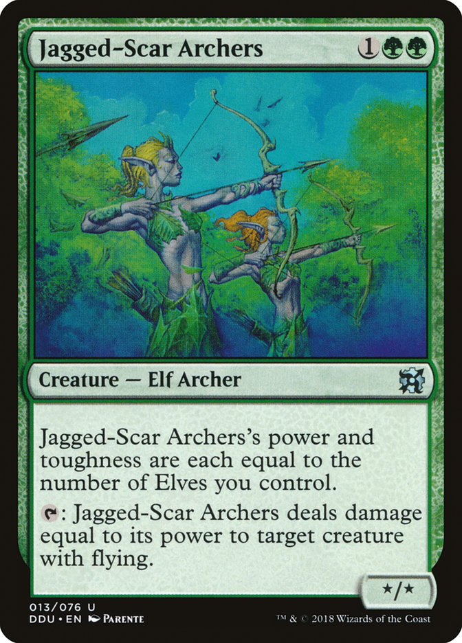 Jagged-Scar Archers [Duel Decks: Elves vs. Inventors] - Evolution TCG