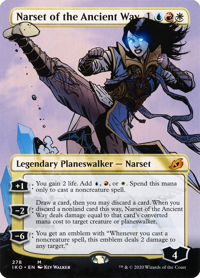 Narset of the Ancient Way (Borderless) [Ikoria: Lair of Behemoths] - Evolution TCG