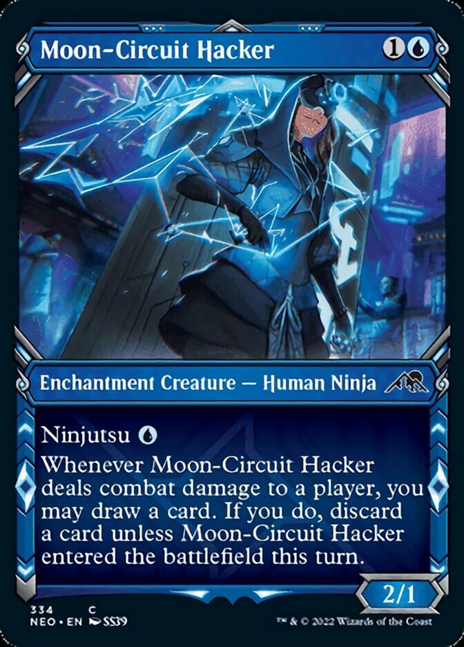 Moon-Circuit Hacker (Showcase Ninja) [Kamigawa: Neon Dynasty] - Evolution TCG