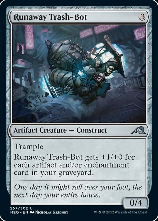 Runaway Trash-Bot [Kamigawa: Neon Dynasty] - Evolution TCG