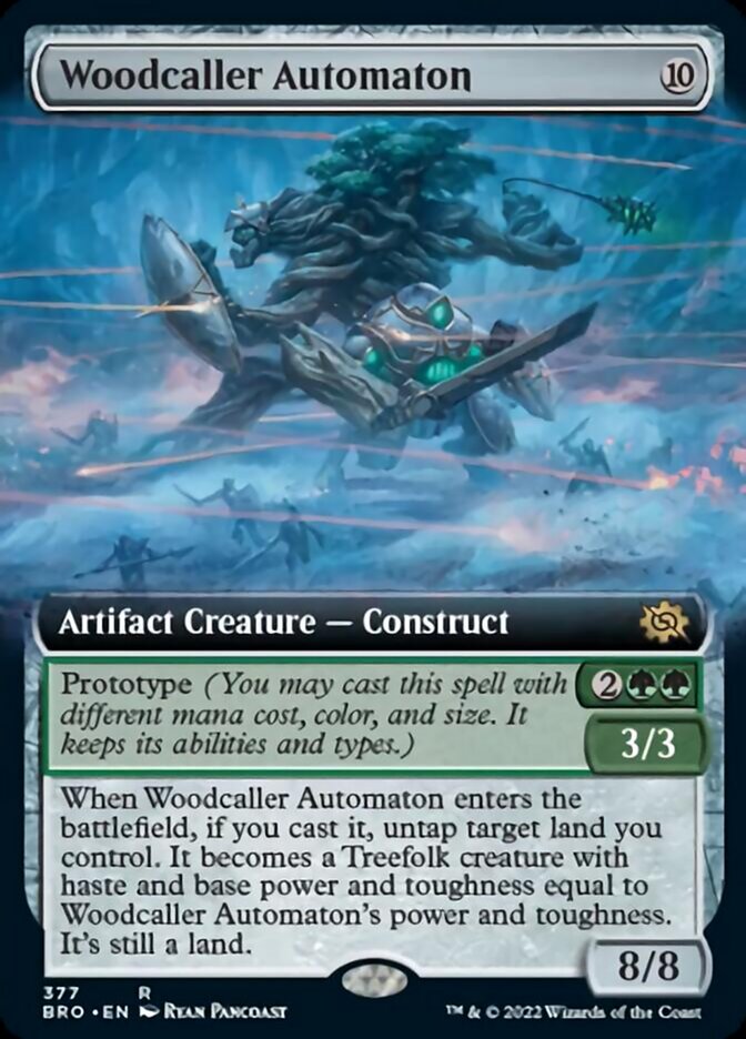 Woodcaller Automaton (Extended Art) [The Brothers' War] - Evolution TCG
