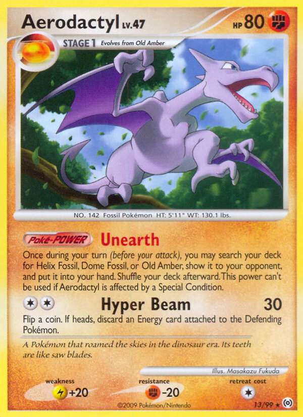 Aerodactyl (13/99) [Platinum: Arceus] - Evolution TCG
