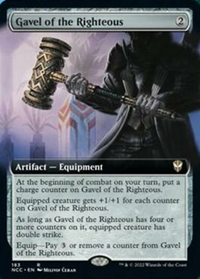 Gavel of the Righteous (Extended Art) [Streets of New Capenna Commander] - Evolution TCG