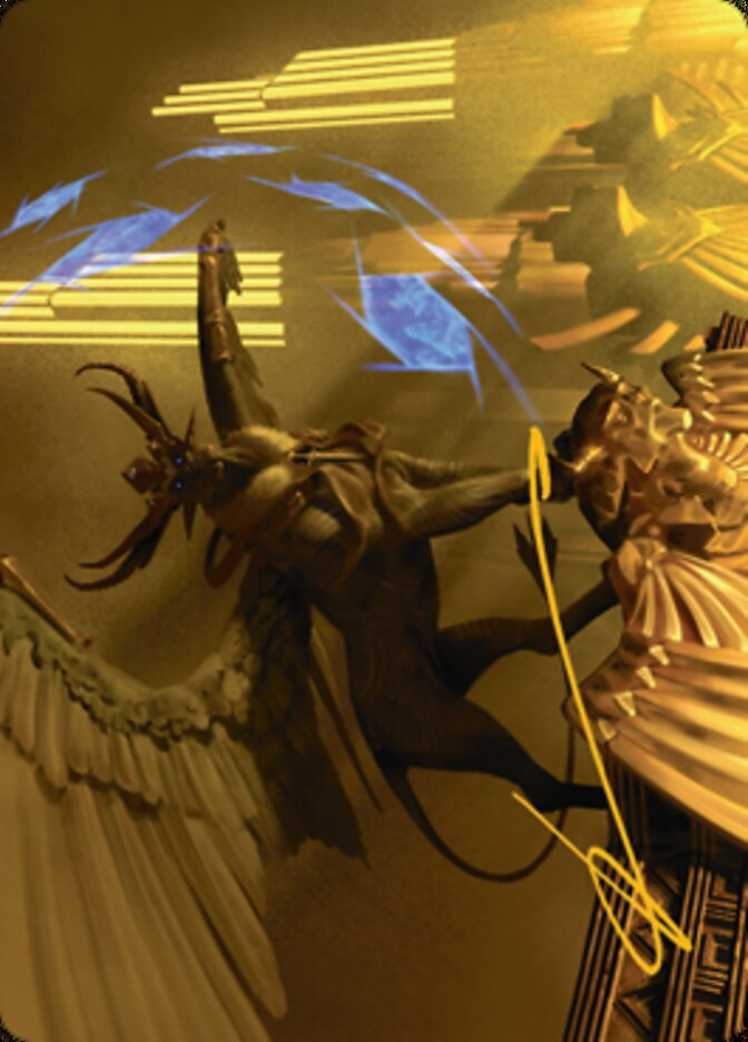 Raffine, Scheming Seer Art Card (Gold-Stamped Signature) [Streets of New Capenna Art Series] - Evolution TCG