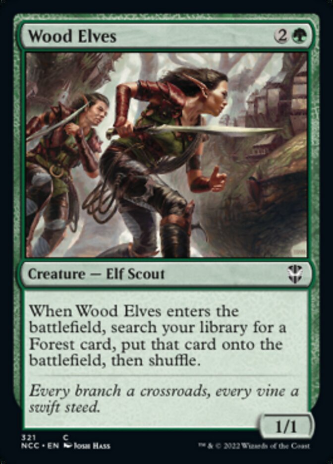 Wood Elves [Streets of New Capenna Commander] - Evolution TCG