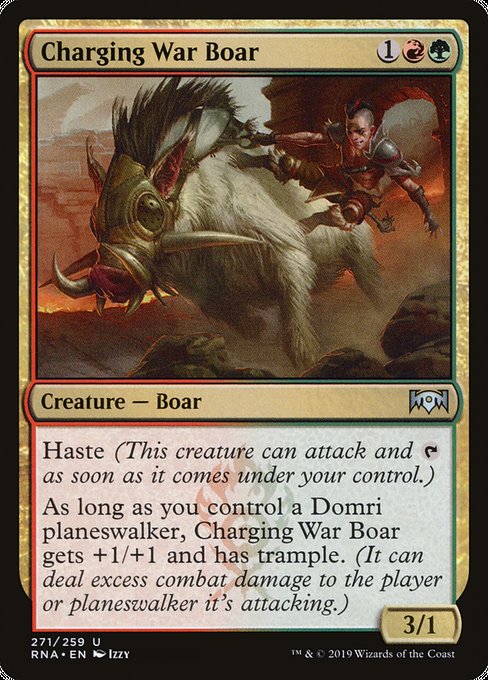 Charging War Boar [Ravnica Allegiance] - Evolution TCG