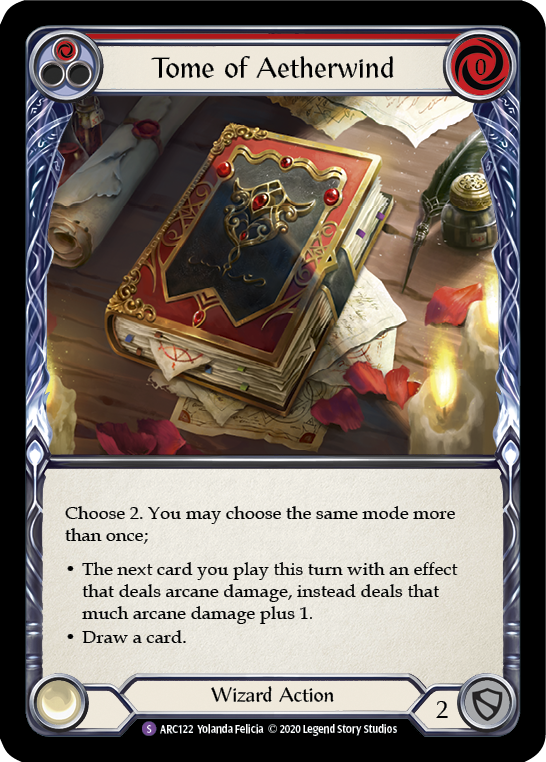 Tome of Aetherwind [U-ARC122] (Arcane Rising Unlimited)  Unlimited Normal - Evolution TCG