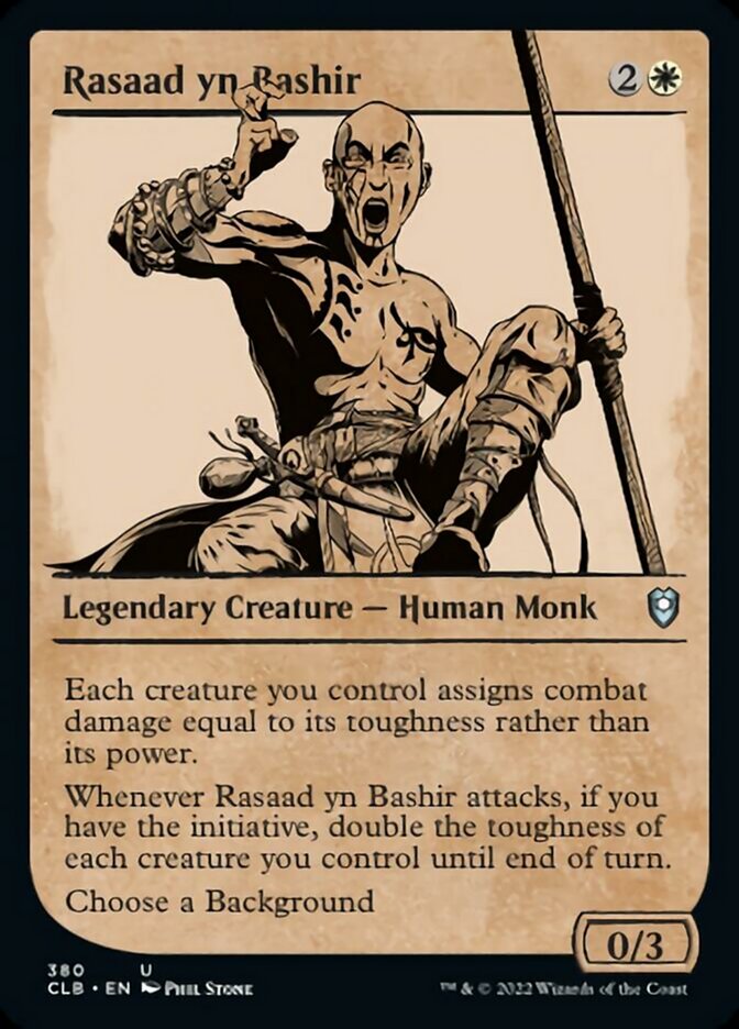 Rasaad yn Bashir (Showcase) [Commander Legends: Battle for Baldur's Gate] - Evolution TCG