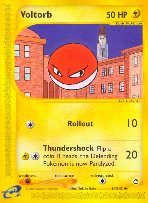 Voltorb (64/147) [Aquapolis] - Evolution TCG