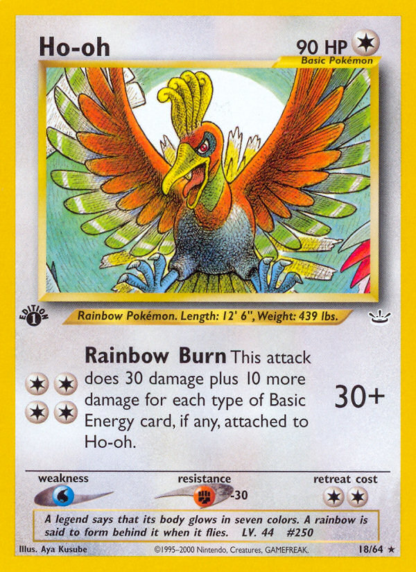Ho-oh (18/64) [Neo Revelation 1st Edition] - Evolution TCG