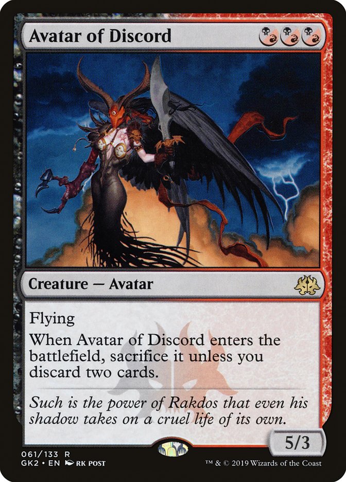 Avatar of Discord [Ravnica Allegiance Guild Kit] - Evolution TCG