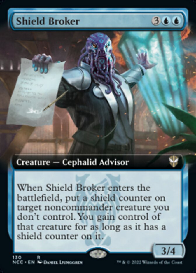 Shield Broker (Extended Art) [Streets of New Capenna Commander] - Evolution TCG