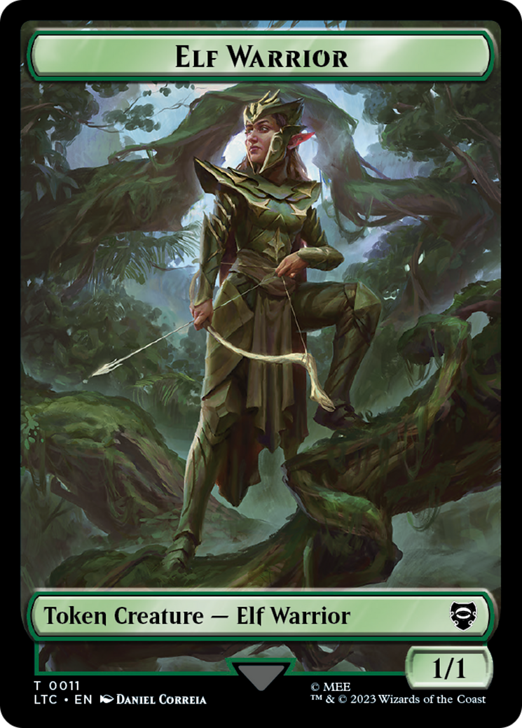 Elf Warrior // Insect Double Sided Token [The Lord of the Rings: Tales of Middle-Earth Commander Tokens] - Evolution TCG