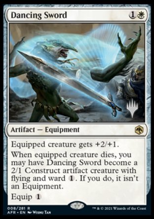 Dancing Sword (Promo Pack) [Dungeons & Dragons: Adventures in the Forgotten Realms Promos] - Evolution TCG