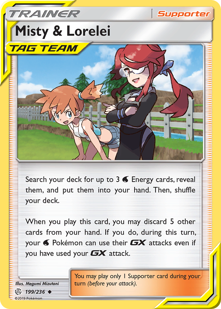 Misty & Lorelei (199/236) [Sun & Moon: Cosmic Eclipse] - Evolution TCG