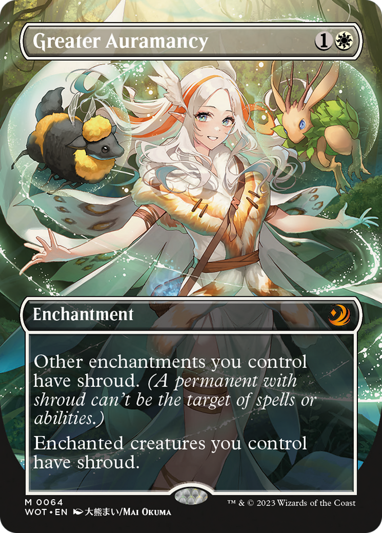 Greater Auramancy (Anime Borderless) [Wilds of Eldraine: Enchanting Tales] - Evolution TCG