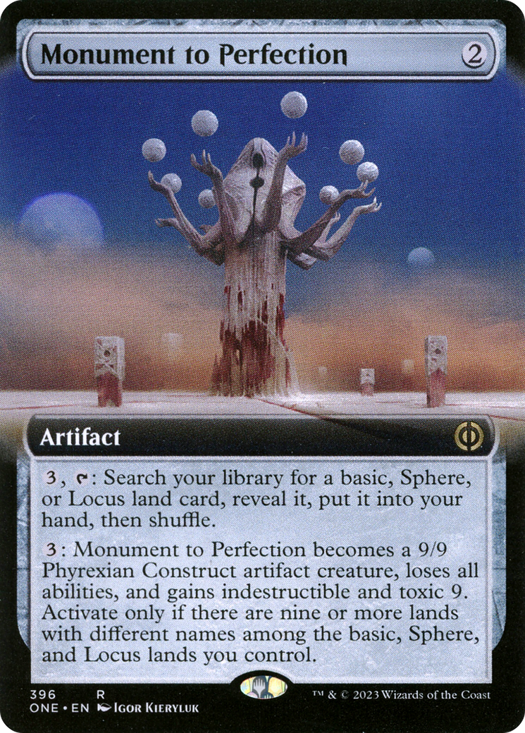 Monument to Perfection (Extended Art) [Phyrexia: All Will Be One] - Evolution TCG