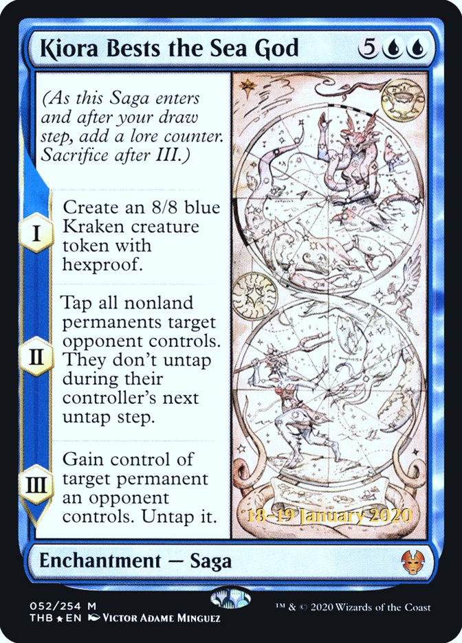Kiora Bests the Sea God [Theros Beyond Death Prerelease Promos] - Evolution TCG