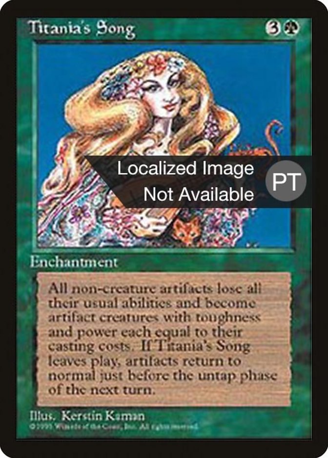 Titania's Song [Fourth Edition (Foreign Black Border)] - Evolution TCG