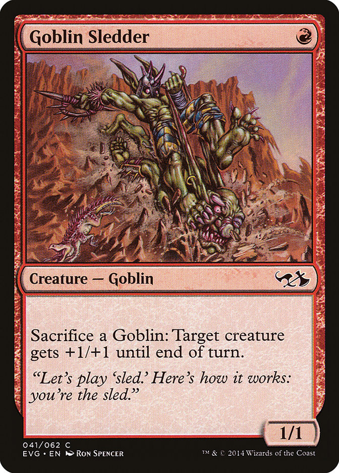 Goblin Sledder (Elves vs. Goblins) [Duel Decks Anthology] - Evolution TCG