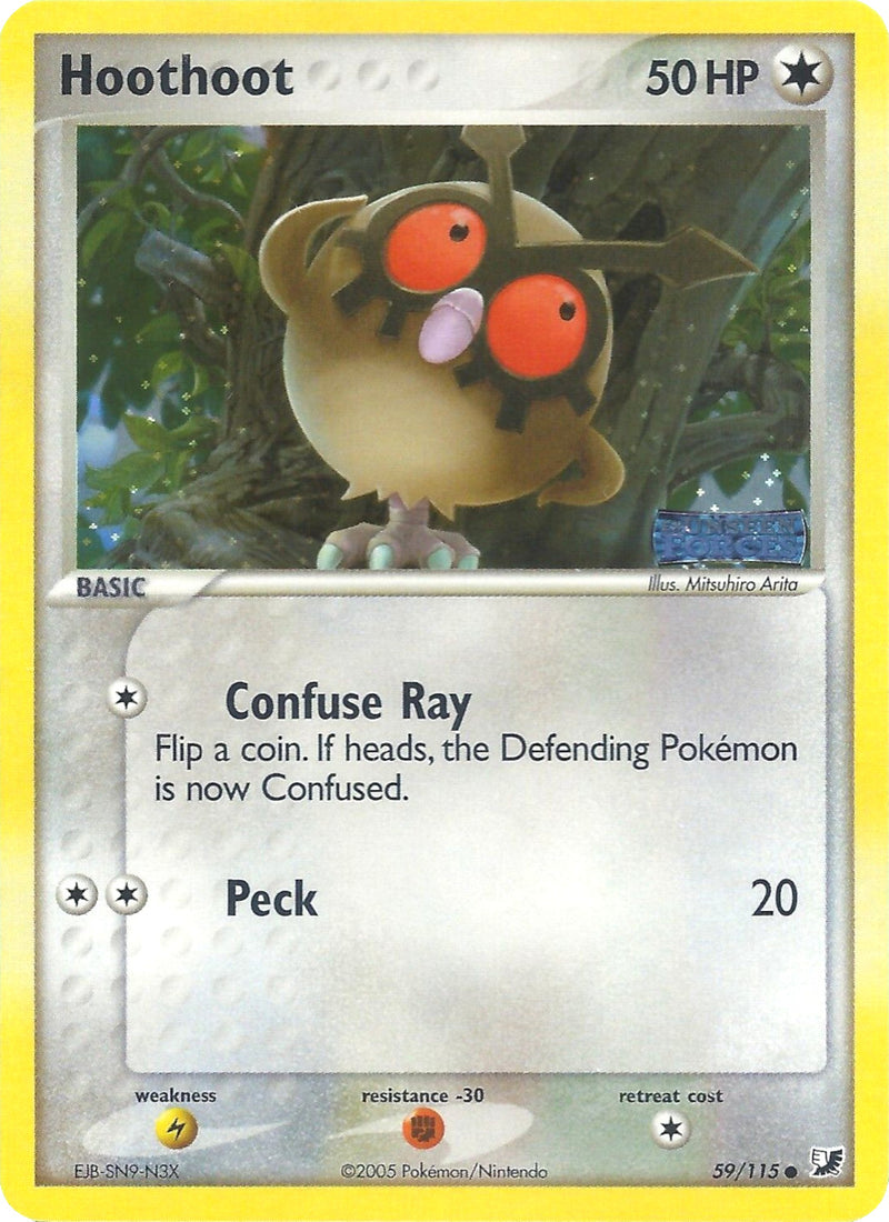 Hoothoot (59/115) (Stamped) [EX: Unseen Forces] - Evolution TCG