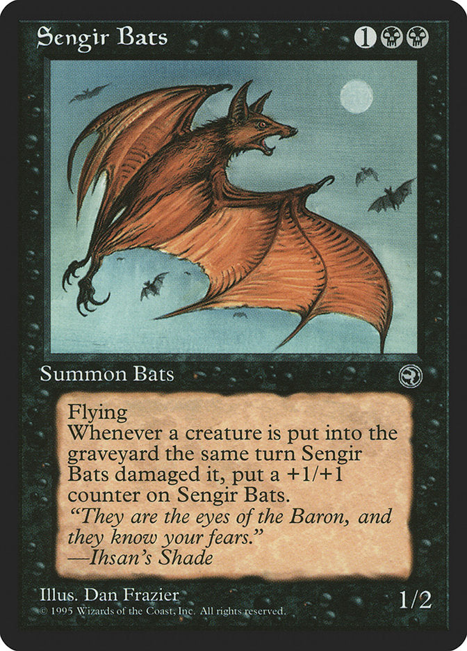 Sengir Bats (Ihsan's Shade Flavor Text) [Homelands] - Evolution TCG