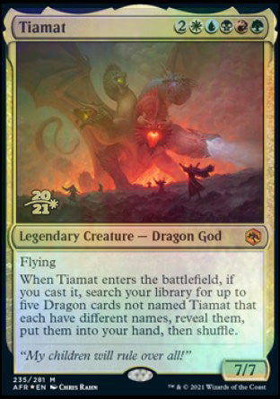 Tiamat [Dungeons & Dragons: Adventures in the Forgotten Realms Prerelease Promos] - Evolution TCG