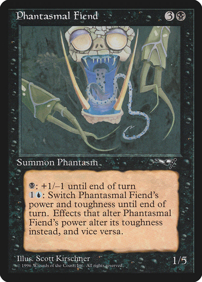 Phantasmal Fiend (Dark Green Background) [Alliances] - Evolution TCG