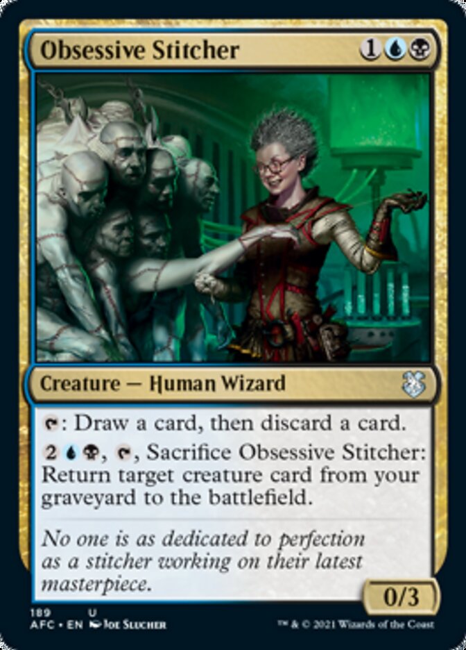 Obsessive Stitcher [Dungeons & Dragons: Adventures in the Forgotten Realms Commander] - Evolution TCG