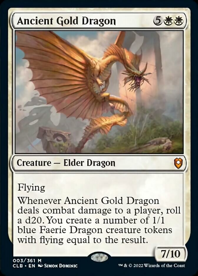 Ancient Gold Dragon [Commander Legends: Battle for Baldur's Gate] - Evolution TCG