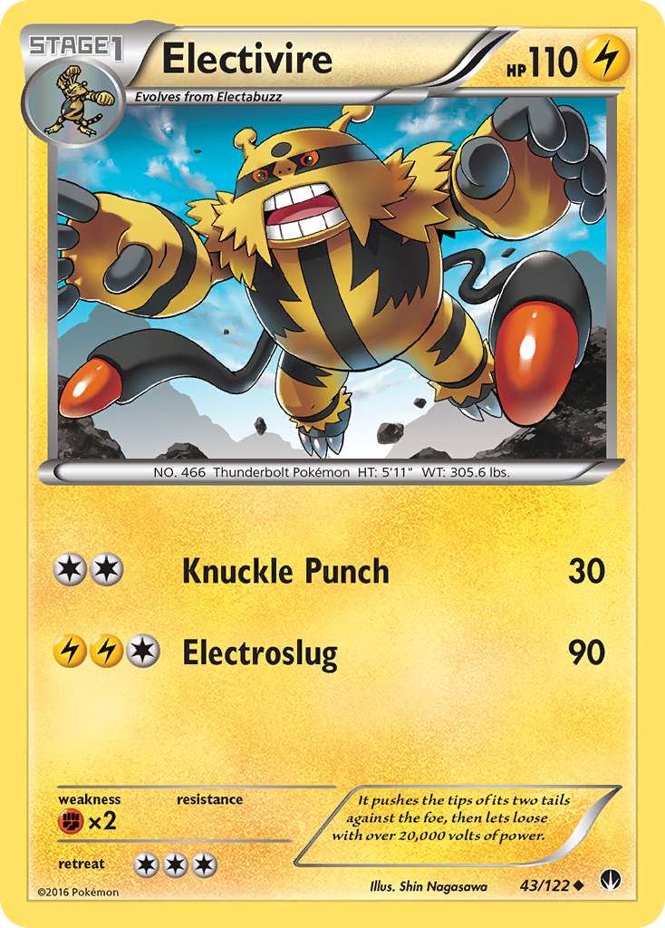 Electivire (43/122) [XY: BREAKpoint] - Evolution TCG