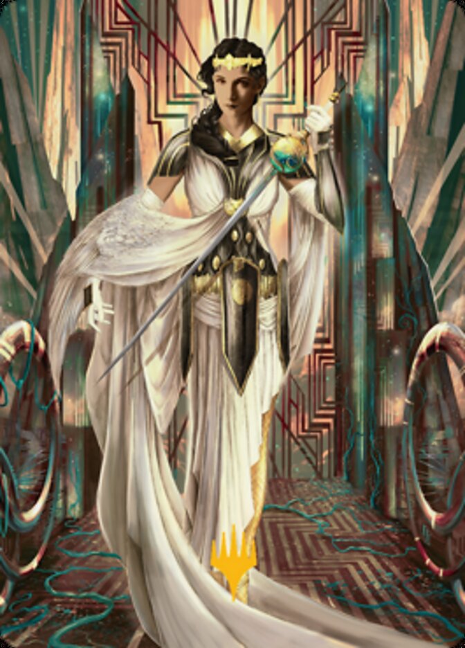Elspeth Resplendent 2 Art Card (Gold-Stamped Signature) [Streets of New Capenna Art Series] - Evolution TCG